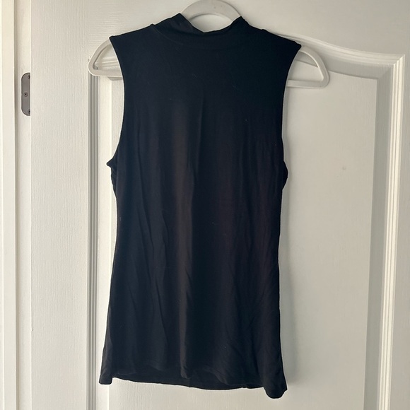Express sleeveless black mock neck top - Picture 1 of 2